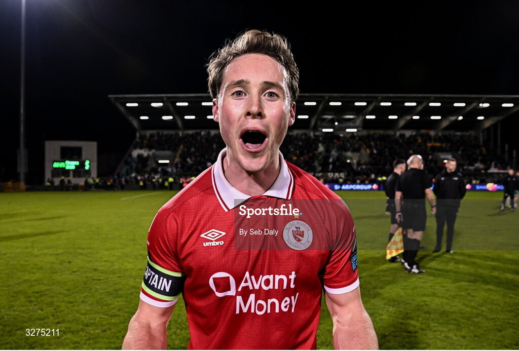 1 November 2025; Will Fitzgerald of Sligo Rovers after the SSE Airtricity Men's Premier Division match between Shamrock Rovers and Sligo Rovers at Tallaght Stadium in Dublin. Photo by Seb Daly/Sportsfile