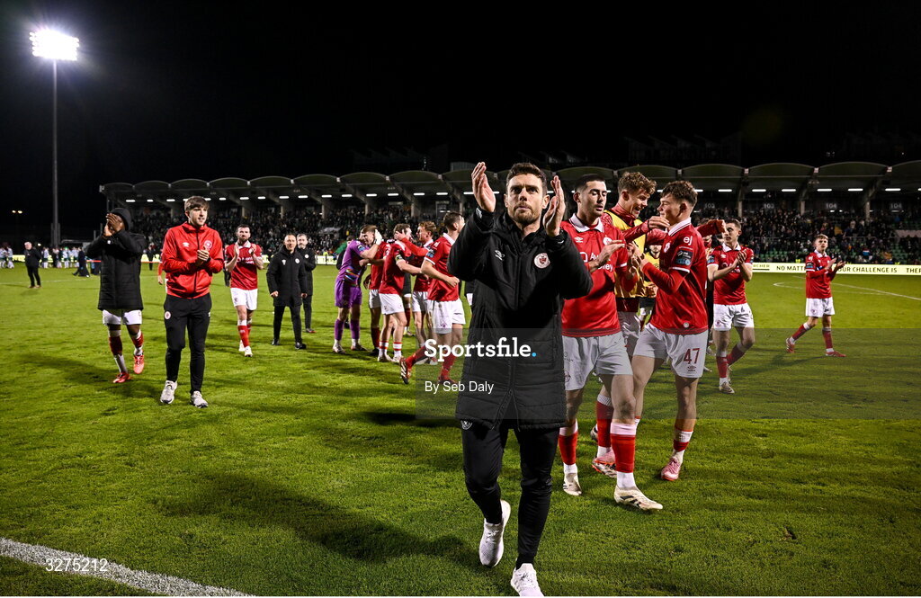 1 November 2025; Sligo Rovers manager John Russell after the SSE Airtricity Men's Premier Division match between Shamrock Rovers and Sligo Rovers at Tallaght Stadium in Dublin. Photo by Seb Daly/Sportsfile