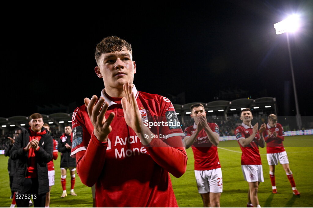 1 November 2025; Owen Elding of Sligo Rovers after the SSE Airtricity Men's Premier Division match between Shamrock Rovers and Sligo Rovers at Tallaght Stadium in Dublin. Photo by Seb Daly/Sportsfile