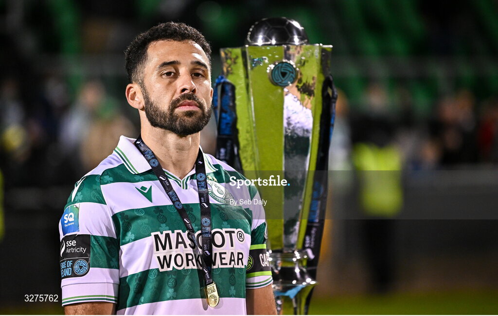 1 November 2025; Roberto Lopes of Shamrock Rovers after the SSE Airtricity Men's Premier Division match between Shamrock Rovers and Sligo Rovers at Tallaght Stadium in Dublin. Photo by Seb Daly/Sportsfile