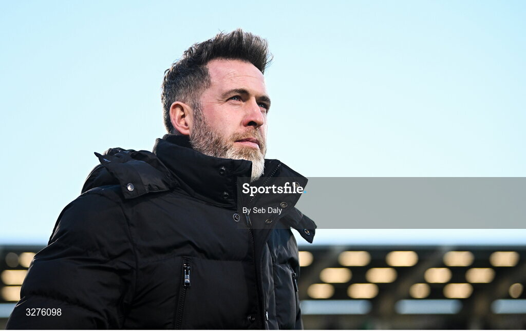 1 November 2025; Shamrock Rovers manager Stephen Bradley before the SSE Airtricity Men's Premier Division match between Shamrock Rovers and Sligo Rovers at Tallaght Stadium in Dublin. Photo by Seb Daly/Sportsfile