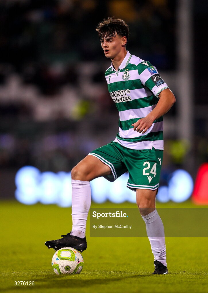 1 November 2025; Egor Vassenin of Shamrock Rovers during the SSE Airtricity Men's Premier Division match between Shamrock Rovers and Sligo Rovers at Tallaght Stadium in Dublin. Photo by Stephen McCarthy/Sportsfile