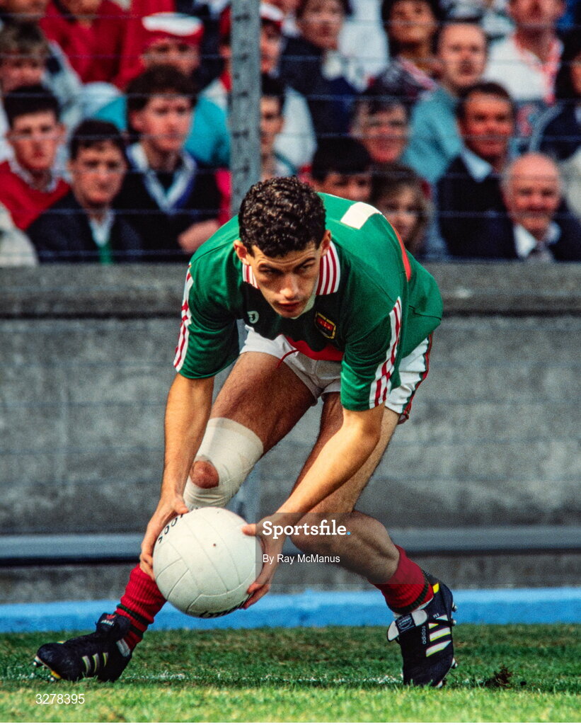 13 August 1989; Kevin McStay of Mayo during the GAA All-Ireland Senior Football Championship Semi-Final match between Mayo and Tyrone at Croke Park in Dublin. Photo by Ray McManus/Sportsfile