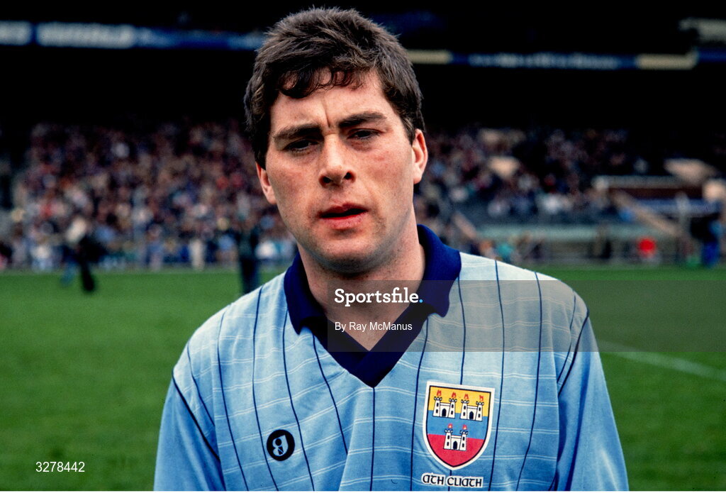 9 April 1989; Brian McMahon of Dublin before the National Football League Semi-Final match between Dublin and Cavan at Croke Park, Dublin. Photo by Ray McManus/Sportsfile