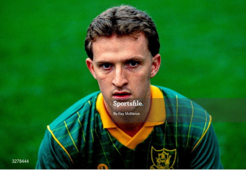 6 September 1988; Andy McEntee of Meath poses for a portrait during the Meath Football Press Night in Dalgan Park in Meath ahead of the All-Ireland Senior Football Final match between Meath and Cork. Photo by Ray McManus/Sportsfile