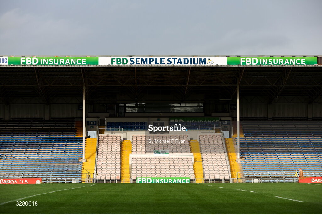 8 November 2025; A general view of FBD Semple Stadium before the Tipperary County Senior Club Football Championship final match between Clonmel Commercials and Kilsheelan-Kilcash at FBD Semple Stadium in Thurles, Tipperary. Photo by Michael P Ryan/Sportsfile