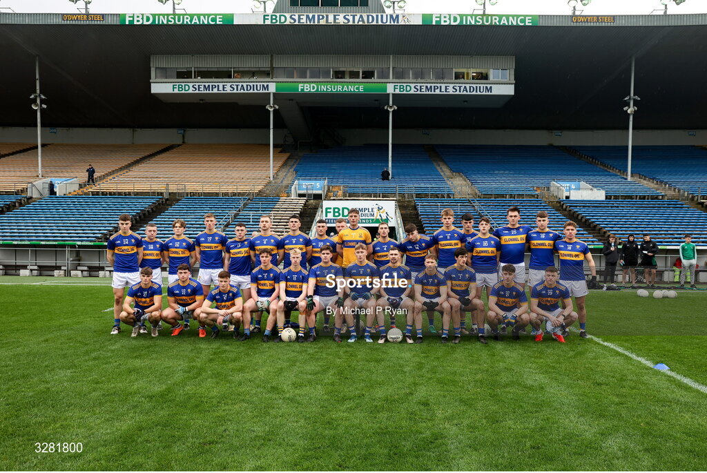 8 November 2025; The Kilsheelan-Kilcash panel before the Tipperary County Senior Club Football Championship final match between Clonmel Commercials and Kilsheelan-Kilcash at FBD Semple Stadium in Thurles, Tipperary. Photo by Michael P Ryan/Sportsfile