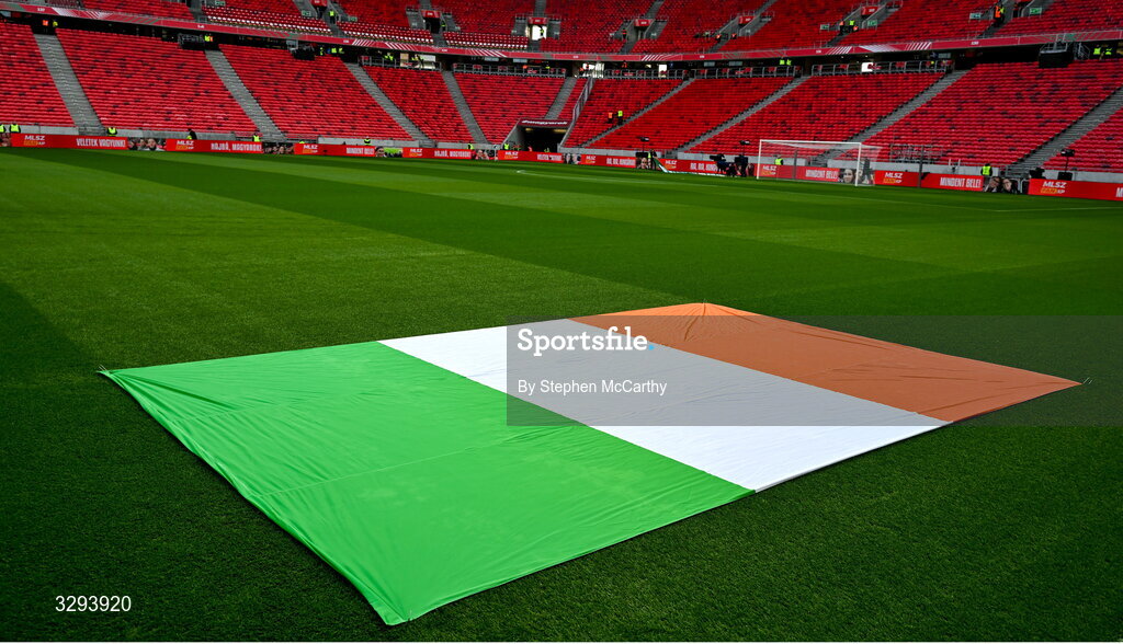 16 November 2025; A general view before the FIFA World Cup 2026 Group F Qualifier match between Hungary and Republic of Ireland at Puskás Aréna in Budapest, Hungary. Photo by Stephen McCarthy/Sportsfile