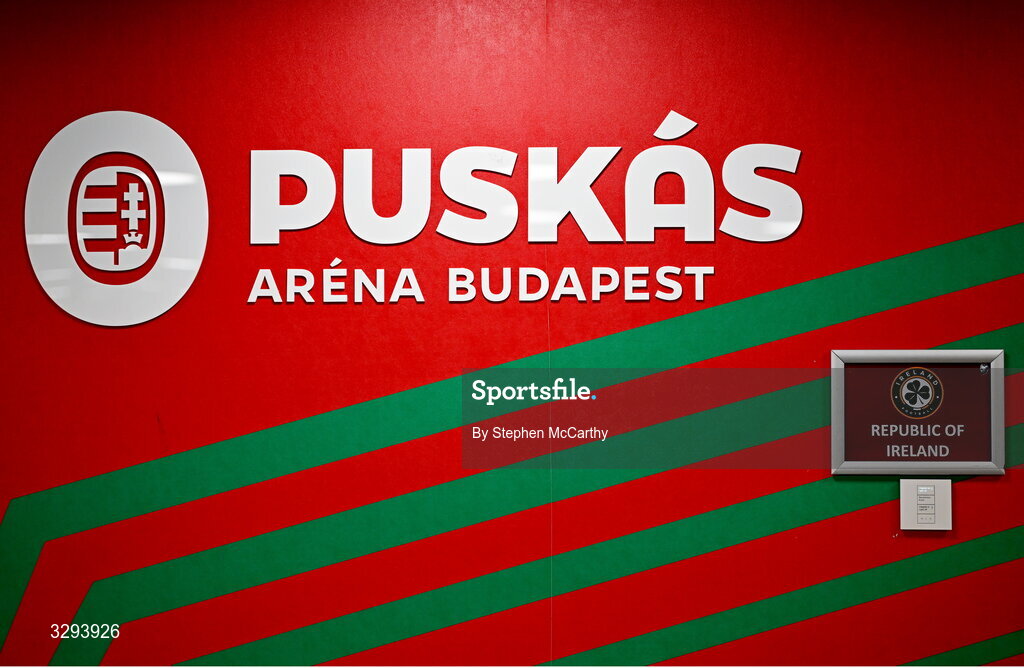 16 November 2025; A general view before the FIFA World Cup 2026 Group F Qualifier match between Hungary and Republic of Ireland at Puskás Aréna in Budapest, Hungary. Photo by Stephen McCarthy/Sportsfile