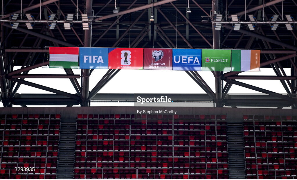 16 November 2025; A general view before the FIFA World Cup 2026 Group F Qualifier match between Hungary and Republic of Ireland at Puskás Aréna in Budapest, Hungary. Photo by Stephen McCarthy/Sportsfile