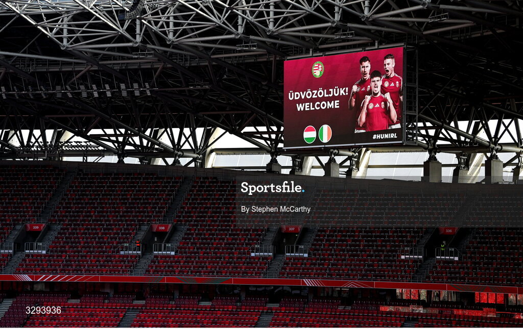 16 November 2025; A general view before the FIFA World Cup 2026 Group F Qualifier match between Hungary and Republic of Ireland at Puskás Aréna in Budapest, Hungary. Photo by Stephen McCarthy/Sportsfile