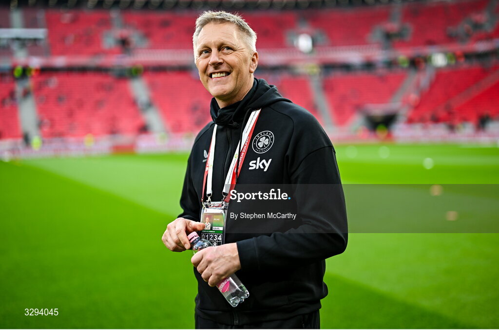 16 November 2025; Republic of Ireland head coach Heimir Hallgrimsson before the FIFA World Cup 2026 Group F Qualifier match between Hungary and Republic of Ireland at Puskás Aréna in Budapest, Hungary. Photo by Stephen McCarthy/Sportsfile