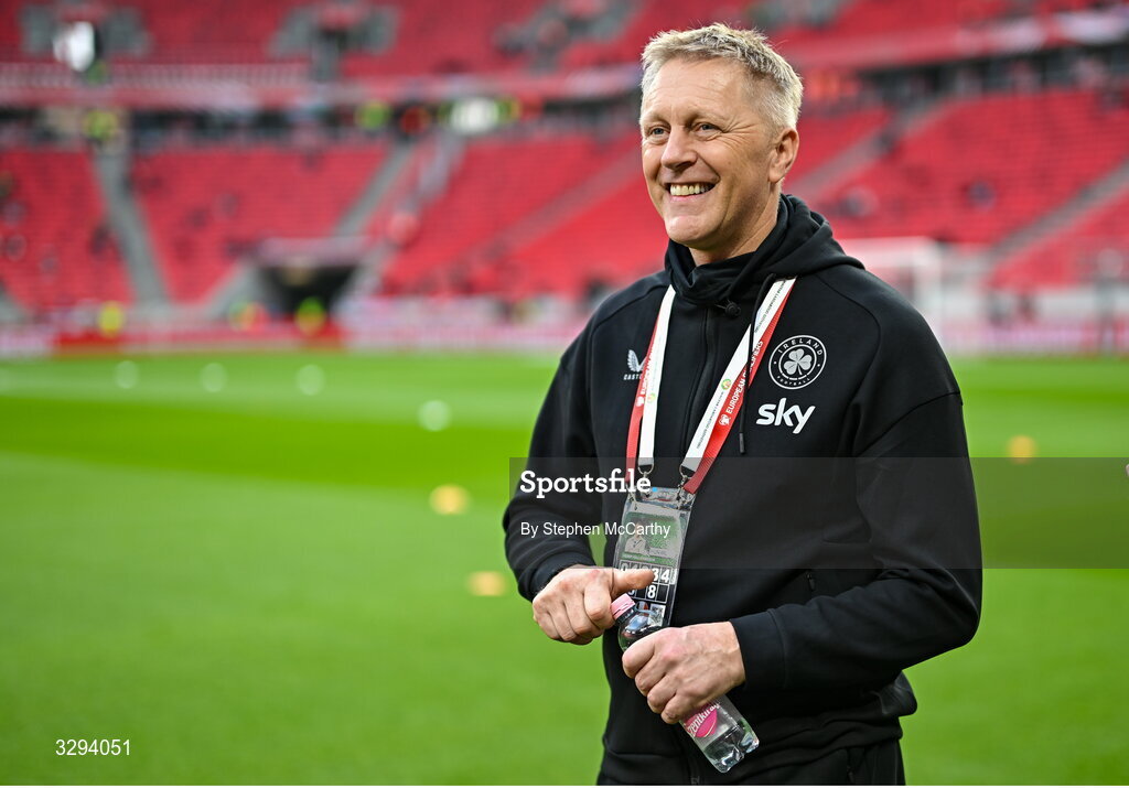 16 November 2025; Republic of Ireland head coach Heimir Hallgrimsson before the FIFA World Cup 2026 Group F Qualifier match between Hungary and Republic of Ireland at Puskás Aréna in Budapest, Hungary. Photo by Stephen McCarthy/Sportsfile