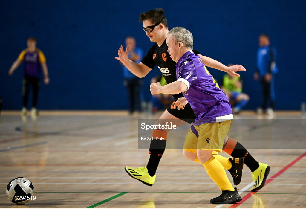 16 November 2025; Action during the LOI Cairdeas Cup Festival match between Wexford and Cork City at the National Indoor Arena on the Sport Ireland Campus in Dublin. Photo by Seb Daly/Sportsfile
