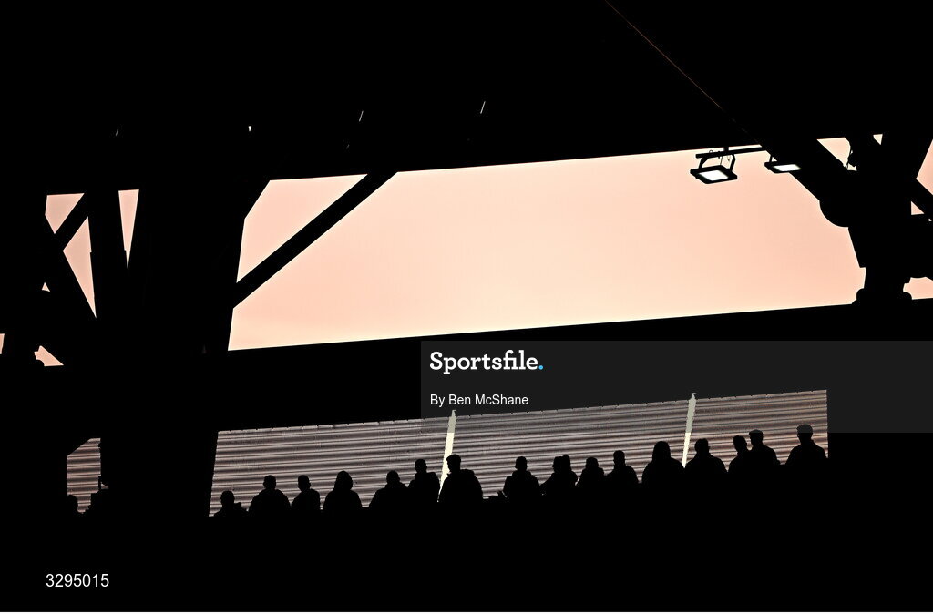 16 November 2025; Supporters look on during the FIFA World Cup 2026 Group F Qualifier match between Hungary and Republic of Ireland at Puskás Aréna in Budapest, Hungary. Photo by Ben McShane/Sportsfile