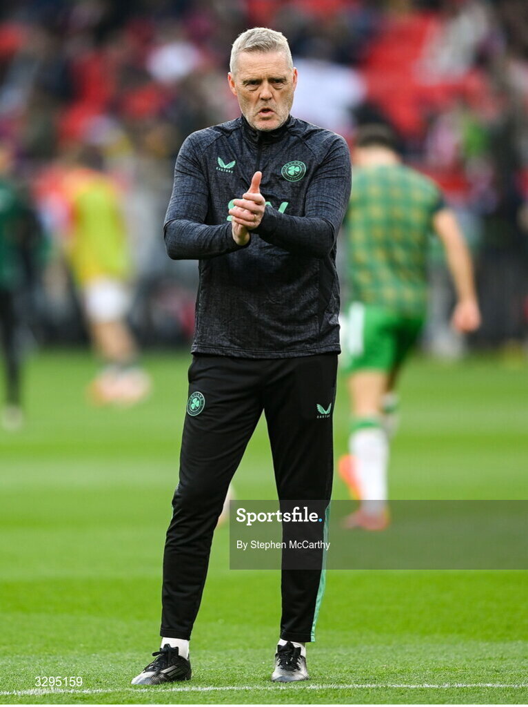 16 November 2025; Republic of Ireland goalkeeping coach Gudmundur Hreidarsson before the FIFA World Cup 2026 Group F Qualifier match between Hungary and Republic of Ireland at Puskás Aréna in Budapest, Hungary. Photo by Stephen McCarthy/Sportsfile
