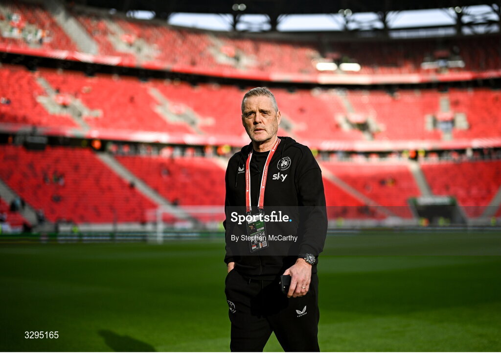 16 November 2025; Republic of Ireland goalkeeping coach Gudmundur Hreidarsson before the FIFA World Cup 2026 Group F Qualifier match between Hungary and Republic of Ireland at Puskás Aréna in Budapest, Hungary. Photo by Stephen McCarthy/Sportsfile