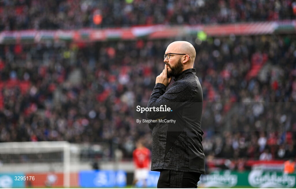 16 November 2025; Republic of Ireland kit and equipment manager Karl McKenna before the FIFA World Cup 2026 Group F Qualifier match between Hungary and Republic of Ireland at Puskás Aréna in Budapest, Hungary. Photo by Stephen McCarthy/Sportsfile