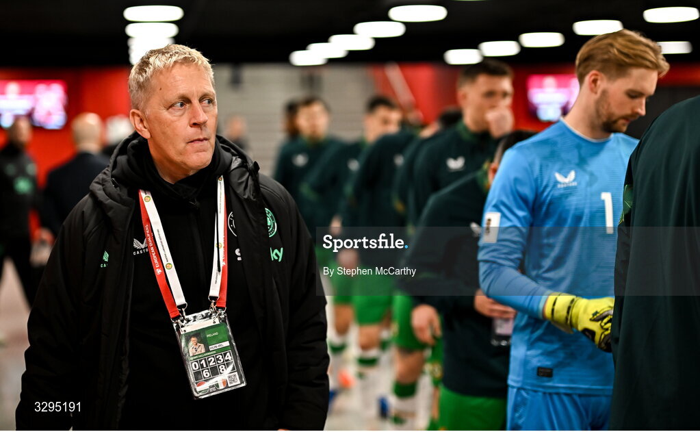 16 November 2025; Republic of Ireland head coach Heimir Hallgrimsson before the FIFA World Cup 2026 Group F Qualifier match between Hungary and Republic of Ireland at Puskás Aréna in Budapest, Hungary. Photo by Stephen McCarthy/Sportsfile