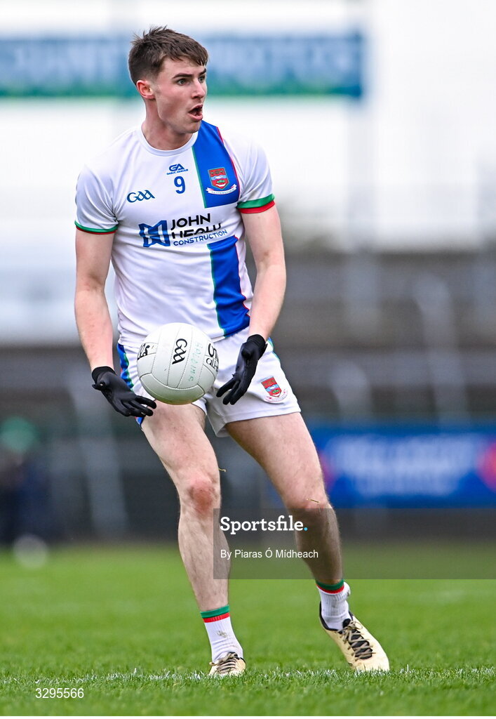 16 November 2025; Frank Irwin of Ballina Stephenites during the AIB Connacht GAA Football Senior Club Championship semi-final match between St Brigid's and Ballina Stephenites at King & Moffatt Dr Hyde Park in Roscommon. Photo by Piaras Ó Mídheach/Sportsfile