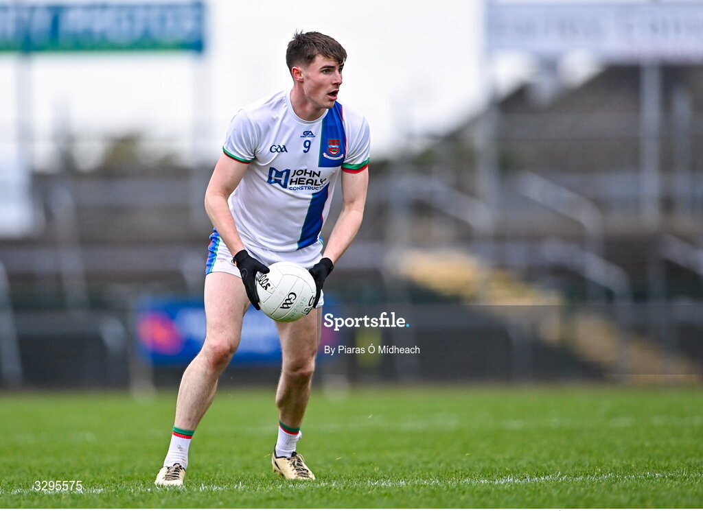 16 November 2025; Frank Irwin of Ballina Stephenites during the AIB Connacht GAA Football Senior Club Championship semi-final match between St Brigid's and Ballina Stephenites at King & Moffatt Dr Hyde Park in Roscommon. Photo by Piaras Ó Mídheach/Sportsfile