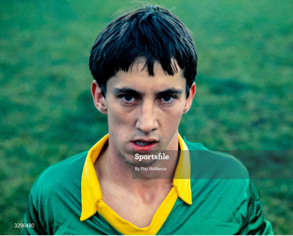 7 September 1982; Pat Sheehan of Kerry poses for a portrait during the Kerry press night ahead of the 1982 All-Ireland Senior Football Championship Final at the Fitzgerald Stadium in Killarney. Photo by Ray McManus/Sportsfile