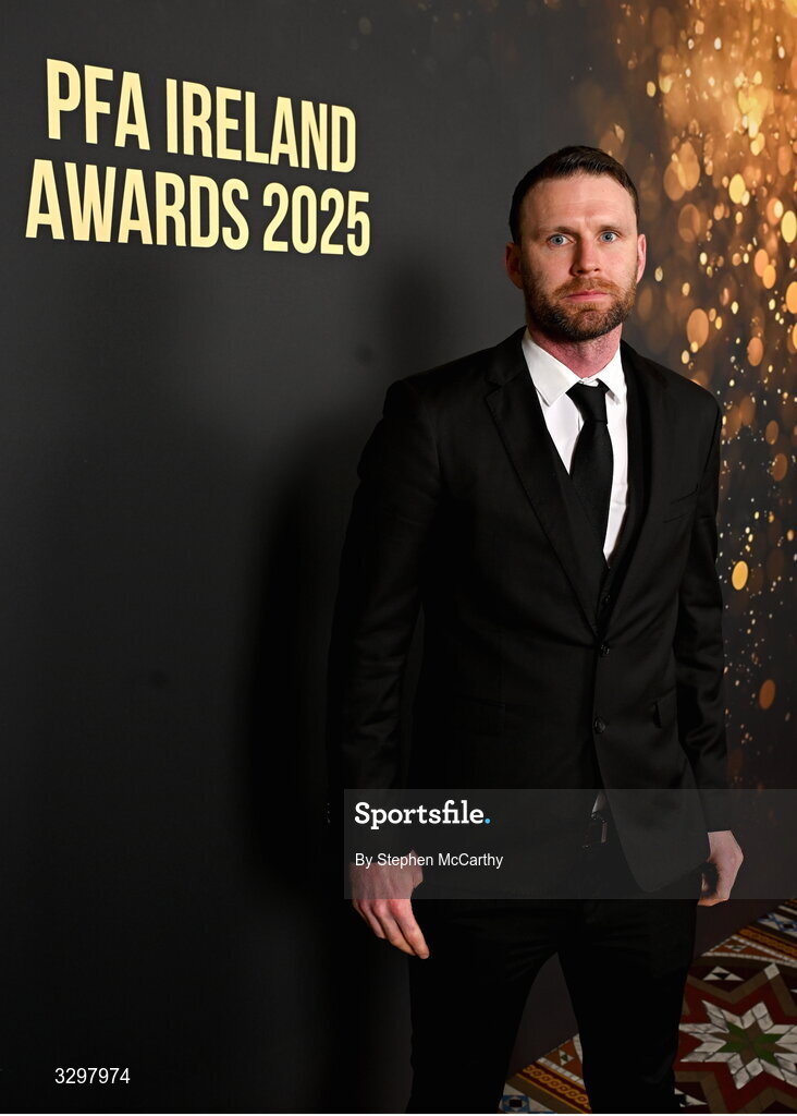 22 November 2025; Dundalk manager Ciaran Kilduff during the PFA Ireland Awards 2025 at The College Green Hotel in Dublin. Photo by Stephen McCarthy/Sportsfile