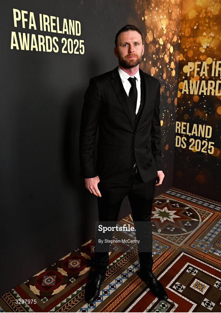 22 November 2025; Dundalk manager Ciaran Kilduff during the PFA Ireland Awards 2025 at The College Green Hotel in Dublin. Photo by Stephen McCarthy/Sportsfile