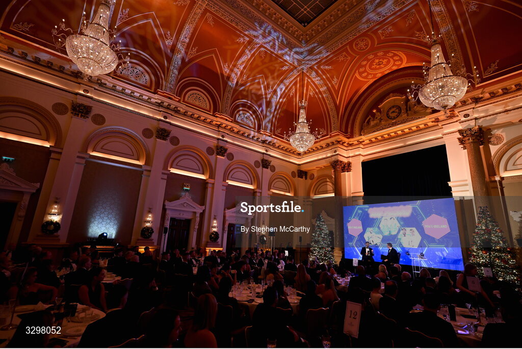 22 November 2025; A general view during the PFA Ireland Awards 2025 at The College Green Hotel in Dublin. Photo by Stephen McCarthy/Sportsfile