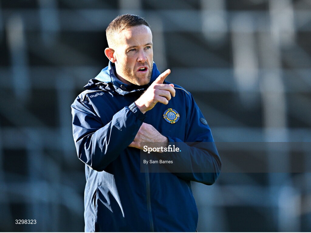 23 November 2025; Clough Ballacolla manager Willie Hyland before the AIB Leinster GAA Hurling Senior Club Championship semi-final match between Shamrocks Ballyhale and Clough Ballacolla at UPMC Nowlan Park in Kilkenny. Photo by Sam Barnes/Sportsfile