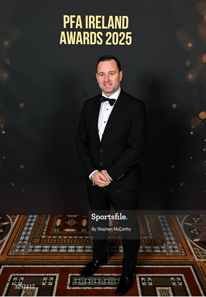 22 November 2025; League of Ireland director Mark Scanlon during the PFA Ireland Awards 2025 at The College Green Hotel in Dublin. Photo by Stephen McCarthy/Sportsfile