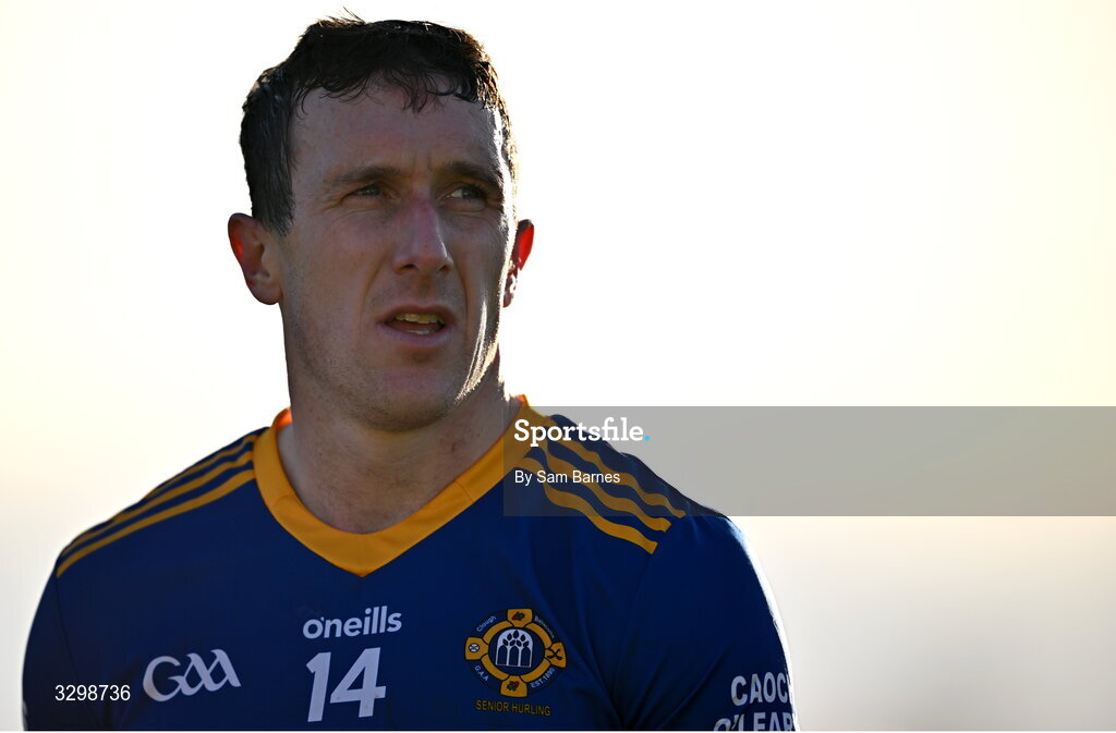 23 November 2025; Willie Dunphy of Clough Ballacolla dejected after his side's defeat in the AIB Leinster GAA Hurling Senior Club Championship semi-final match between Shamrocks Ballyhale and Clough Ballacolla at UPMC Nowlan Park in Kilkenny. Photo by Sam Barnes/Sportsfile