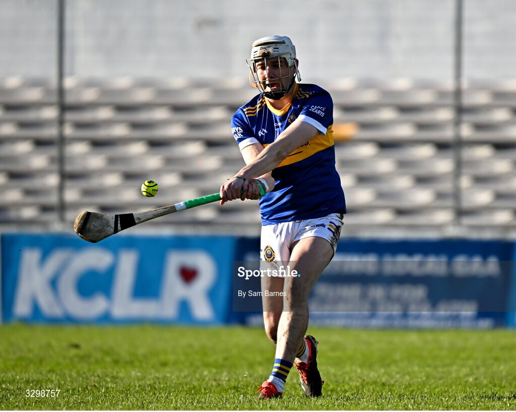 23 November 2025; Stephen Bergin of Clough Ballacolla during the AIB Leinster GAA Hurling Senior Club Championship semi-final match between Shamrocks Ballyhale and Clough Ballacolla at UPMC Nowlan Park in Kilkenny. Photo by Sam Barnes/Sportsfile