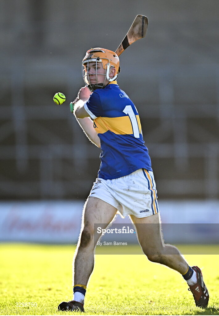 23 November 2025; Cillian Dunne of Clough Ballacolla during the AIB Leinster GAA Hurling Senior Club Championship semi-final match between Shamrocks Ballyhale and Clough Ballacolla at UPMC Nowlan Park in Kilkenny. Photo by Sam Barnes/Sportsfile