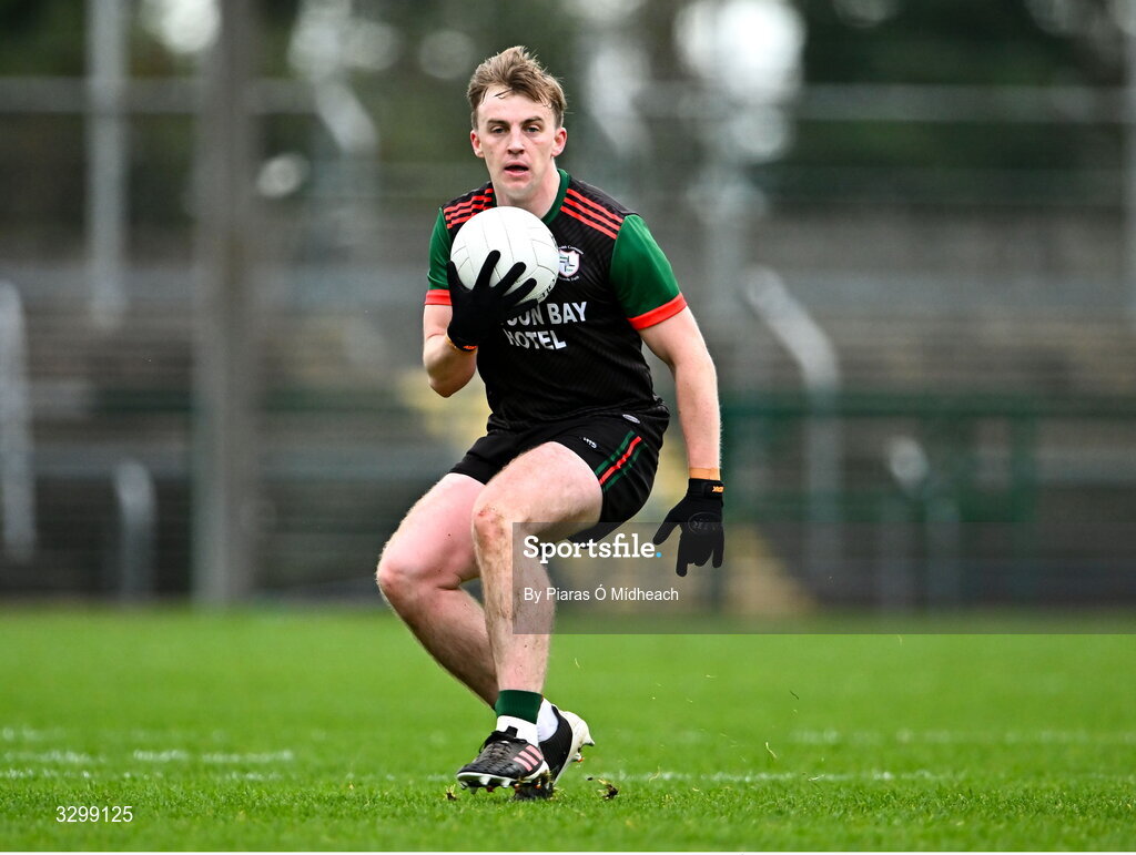 16 November 2025; Ciarán Sugrue of St Brigid's during the AIB Connacht GAA Football Senior Club Championship semi-final match between St Brigid's and Ballina Stephenites at King & Moffatt Dr Hyde Park in Roscommon. Photo by Piaras Ó Mídheach/Sportsfile