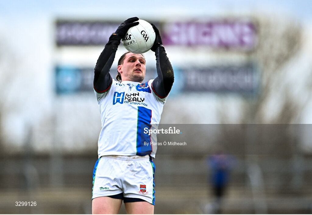 16 November 2025; Padraig O'Hora of Ballina Stephenites during the AIB Connacht GAA Football Senior Club Championship semi-final match between St Brigid's and Ballina Stephenites at King & Moffatt Dr Hyde Park in Roscommon. Photo by Piaras Ó Mídheach/Sportsfile
