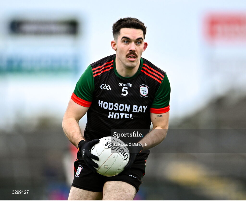 16 November 2025; Ruaidhri Fallon of St Brigid's during the AIB Connacht GAA Football Senior Club Championship semi-final match between St Brigid's and Ballina Stephenites at King & Moffatt Dr Hyde Park in Roscommon. Photo by Piaras Ó Mídheach/Sportsfile