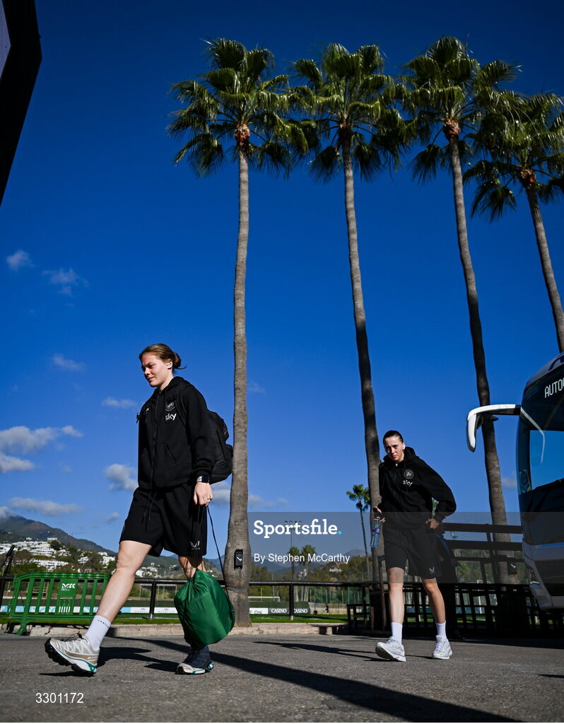 29 November 2025; Emily Murphy of Republic of Ireland before the women's international friendly match between Republic of Ireland and Hungary at Marbella Football Centre in Marbella, Spain. Photo by Stephen McCarthy/Sportsfile