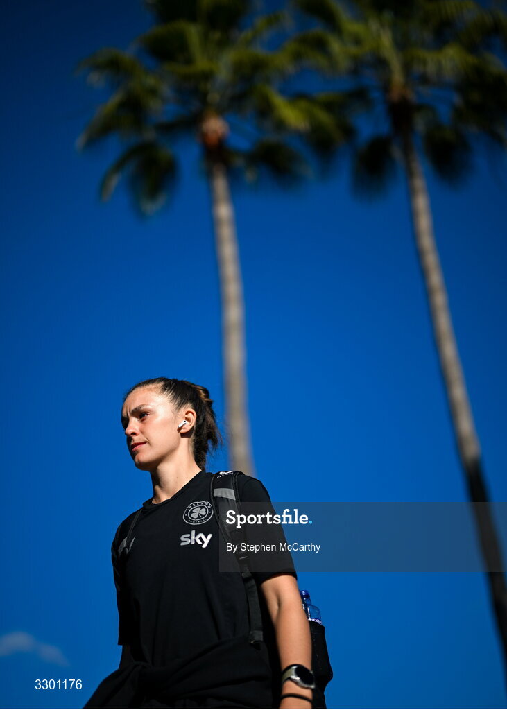 29 November 2025; Caitlin Hayes of Republic of Ireland before the women's international friendly match between Republic of Ireland and Hungary at Marbella Football Centre in Marbella, Spain. Photo by Stephen McCarthy/Sportsfile