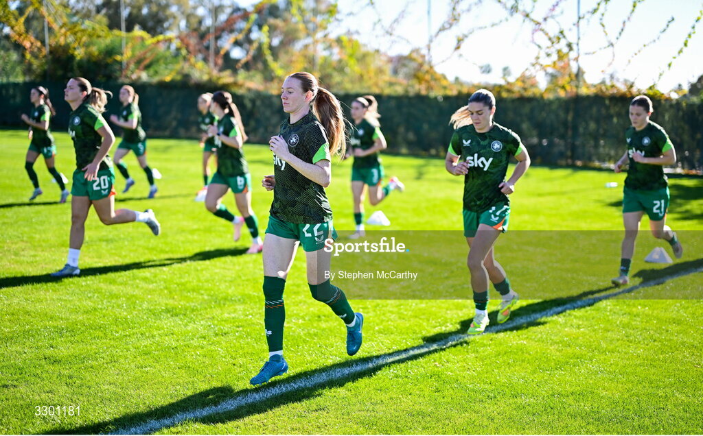 29 November 2025; Kelly Brady of Republic of Ireland before the women's international friendly match between Republic of Ireland and Hungary at Marbella Football Centre in Marbella, Spain. Photo by Stephen McCarthy/Sportsfile
