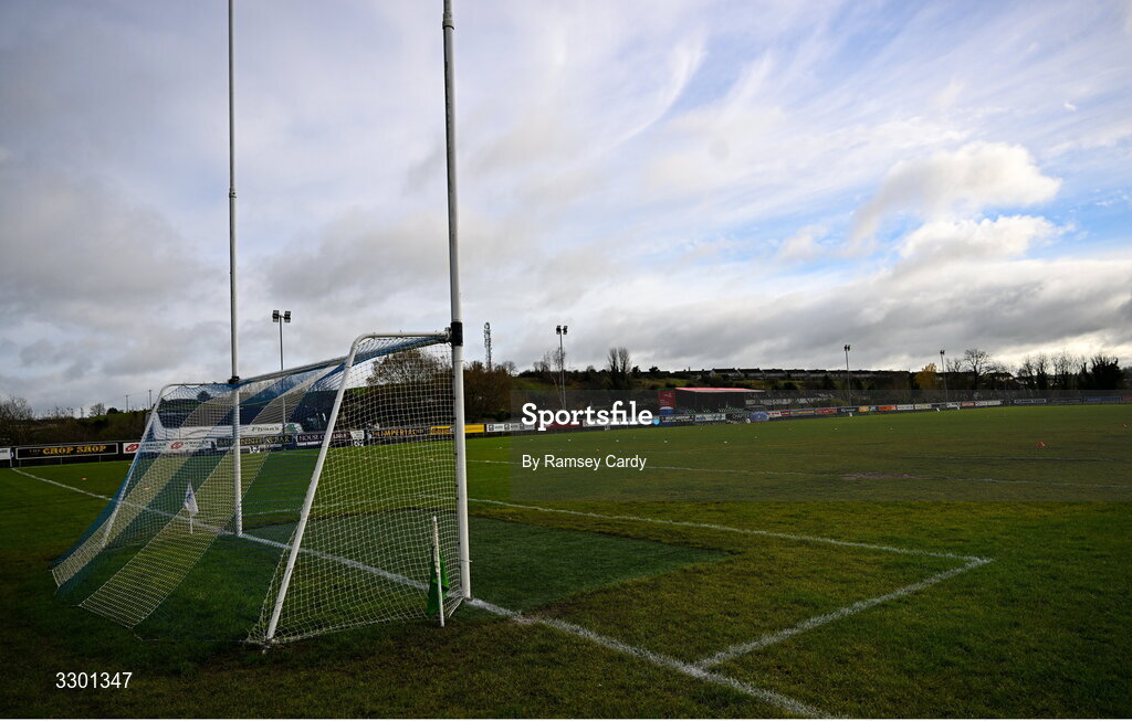 29 November 2025; A general view before the AIB All-Ireland Ladies Football Club Junior Club Championship semi-final match between Cavan Gaels of Cavan and Cromane of Kerry at Terry Coyle Park in Cavan. Photo by Ramsey Cardy/Sportsfile