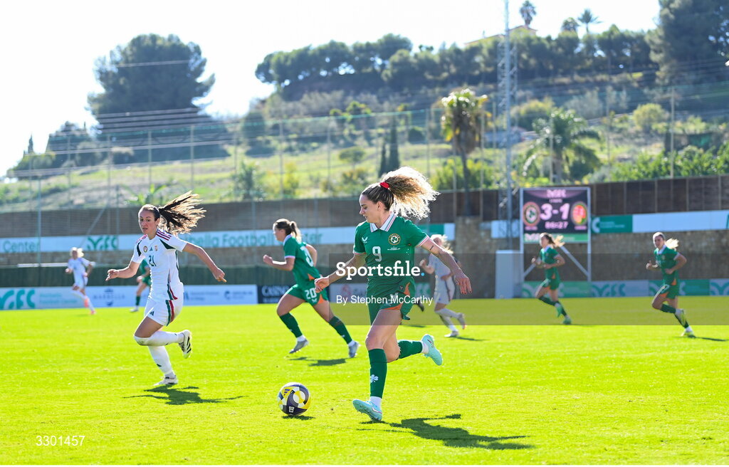 29 November 2025; Leanne Kiernan of Republic of Ireland during the women's international friendly match between Republic of Ireland and Hungary at Marbella Football Centre in Marbella, Spain. Photo by Stephen McCarthy/Sportsfile