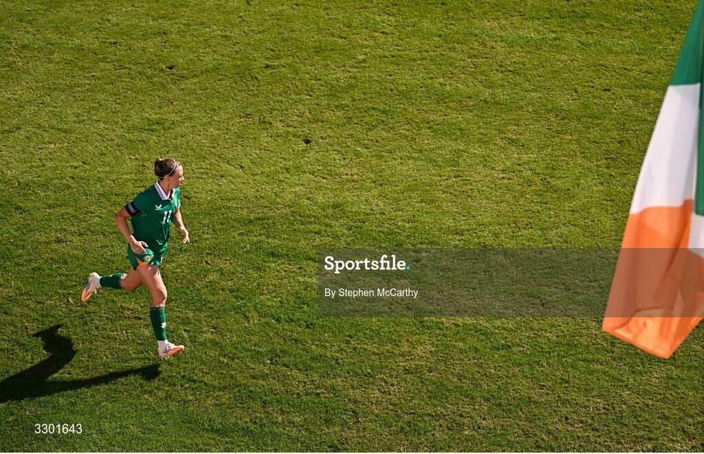 29 November 2025; Katie McCabe of Republic of Ireland during the women's international friendly match between Republic of Ireland and Hungary at Marbella Football Centre in Marbella, Spain. Photo by Stephen McCarthy/Sportsfile