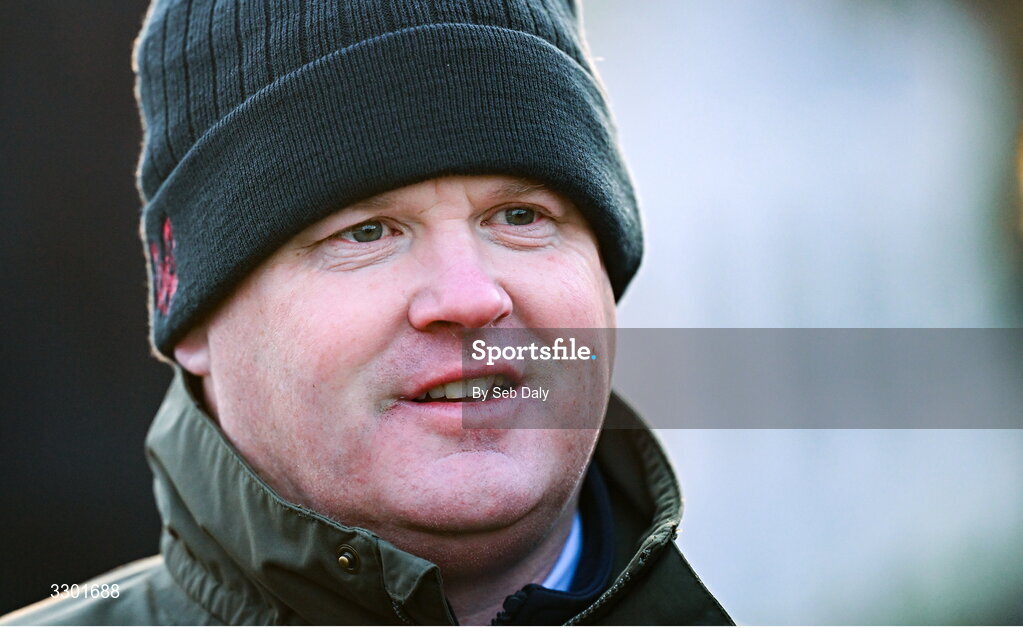 29 November 2025; Trainer Gordon Elliott after sending out Keep Him Company to win the Willie Elliott Memorial Pro/Am Flat Race during day one of the Fairyhouse Winter Festival at Fairyhouse Racecourse in Meath. Photo by Seb Daly/Sportsfile