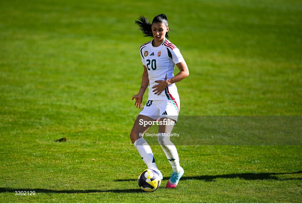 29 November 2025; Dora Sule of Hungary during the women's international friendly match between Republic of Ireland and Hungary at Marbella Football Centre in Marbella, Spain. Photo by Stephen McCarthy/Sportsfile