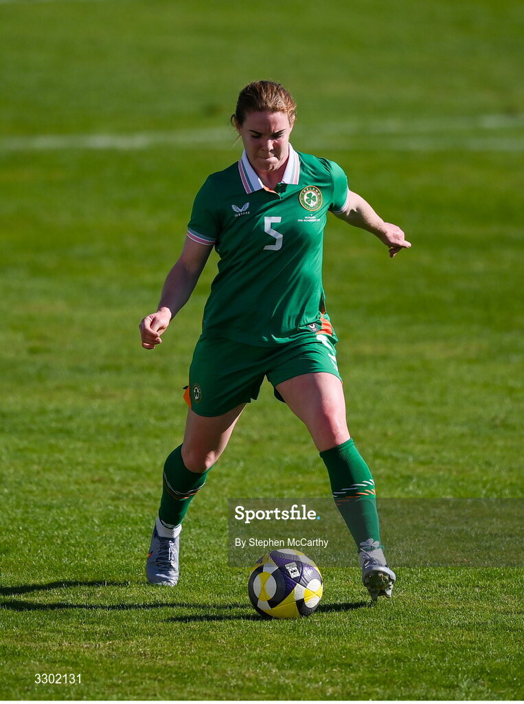 29 November 2025; Aoife Mannion of Republic of Ireland during the women's international friendly match between Republic of Ireland and Hungary at Marbella Football Centre in Marbella, Spain. Photo by Stephen McCarthy/Sportsfile