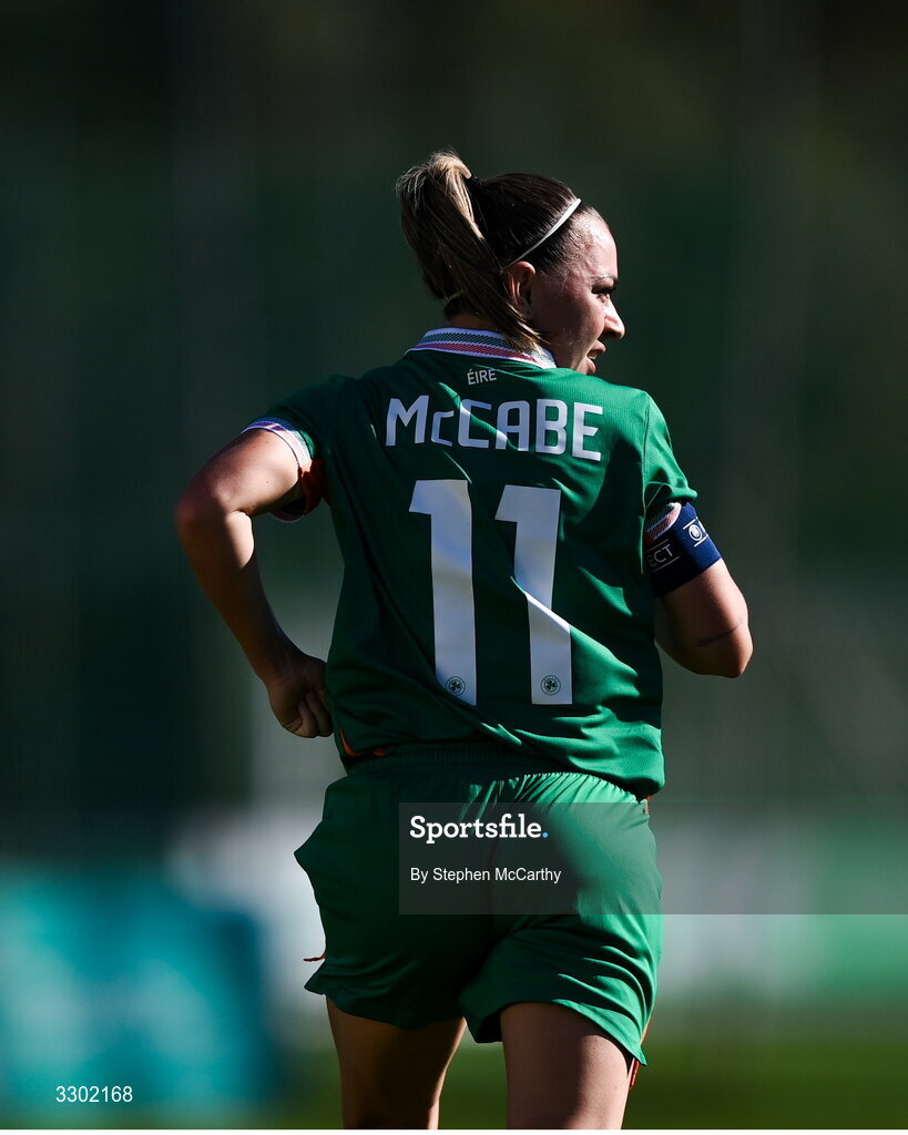 29 November 2025; Katie McCabe of Republic of Ireland during the women's international friendly match between Republic of Ireland and Hungary at Marbella Football Centre in Marbella, Spain. Photo by Stephen McCarthy/Sportsfile