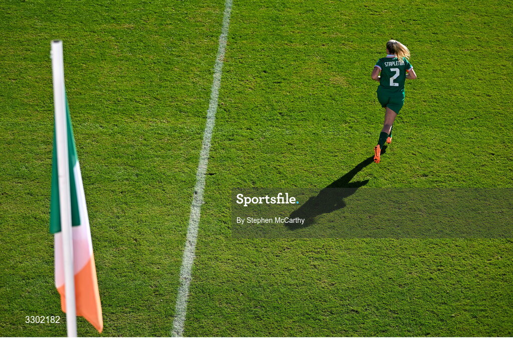 29 November 2025; Jessie Stapleton of Republic of Ireland during the women's international friendly match between Republic of Ireland and Hungary at Marbella Football Centre in Marbella, Spain. Photo by Stephen McCarthy/Sportsfile