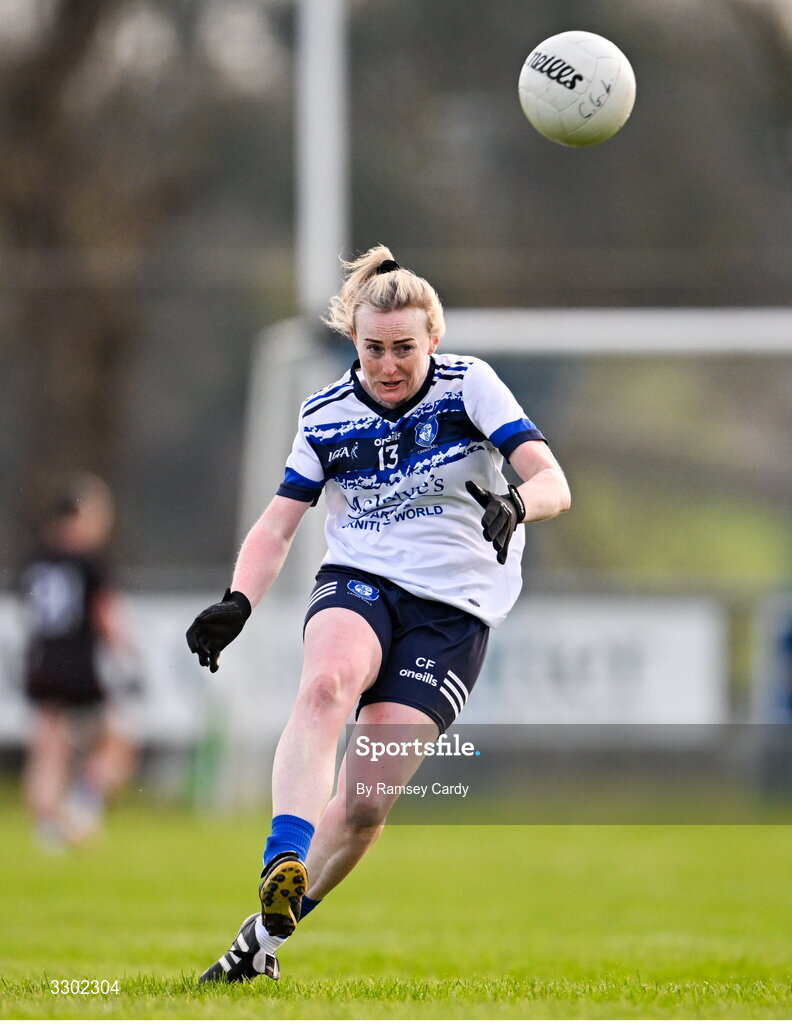 29 November 2025; Ciara Farrell of Cavan Gaels during the AIB All-Ireland Ladies Football Club Junior Club Championship semi-final match between Cavan Gaels of Cavan and Cromane of Kerry at Terry Coyle Park in Cavan. Photo by Ramsey Cardy/Sportsfile