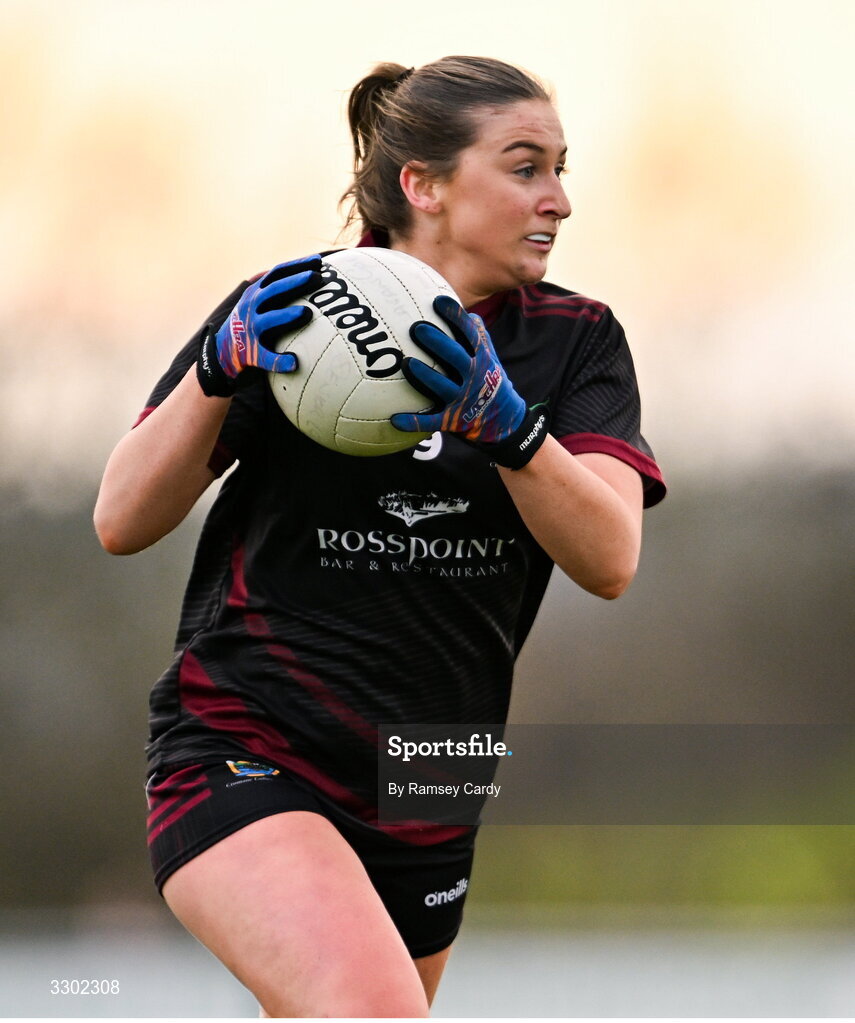 29 November 2025; Roisín Smith of Cromane during the AIB All-Ireland Ladies Football Club Junior Club Championship semi-final match between Cavan Gaels of Cavan and Cromane of Kerry at Terry Coyle Park in Cavan. Photo by Ramsey Cardy/Sportsfile